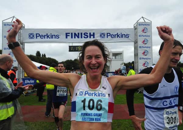 Philippa Taylor beat all the men and ladies in the Keyworth 15k Trail Race.
