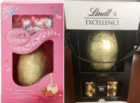 The affected eggs