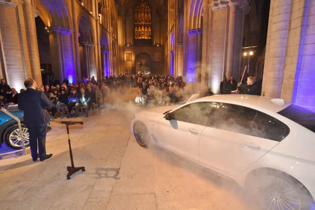BMW car launch evening at Peterborough Cathedral EMN-171002-085749009
