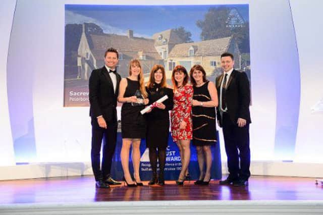 The Sacrewell team recieve their Commendation at the Civic Trust Awards. PHOTO: Jason Mordell Photography