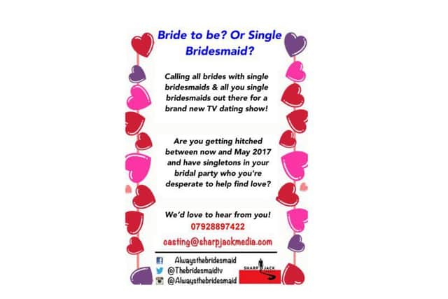 The flyer for Always The Bridesmaid.