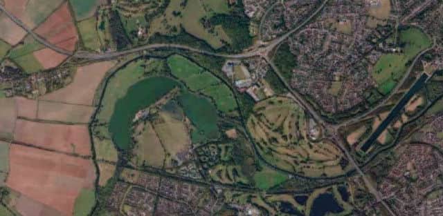 Nene Park aerial image.