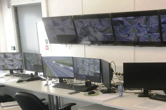 The A14 project CCTV control room