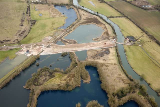 Progress on the A14 Cambridge to Huntingdon scheme - River Great Ouse crossing taking shape