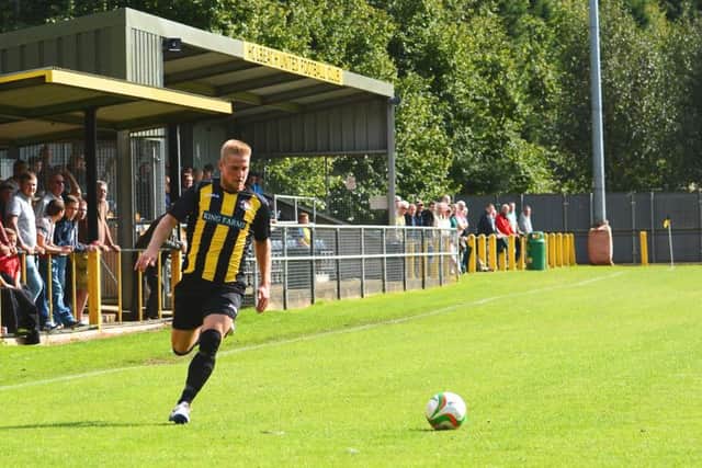 Tommy Treacher scored twice for Holbeach.