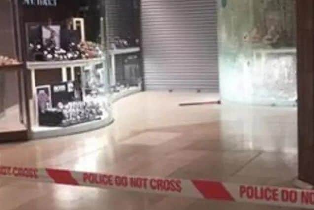 The scene of the break-in at Fraser Hart in Queensgate. Pic: Jamie Holmes