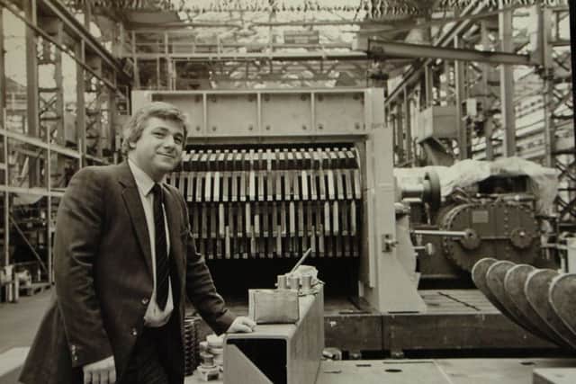 Managing director Philip Salisbury on the factory floor