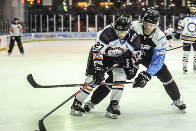 Robbie Ferrara completed the scoring for Phantoms against Telford.