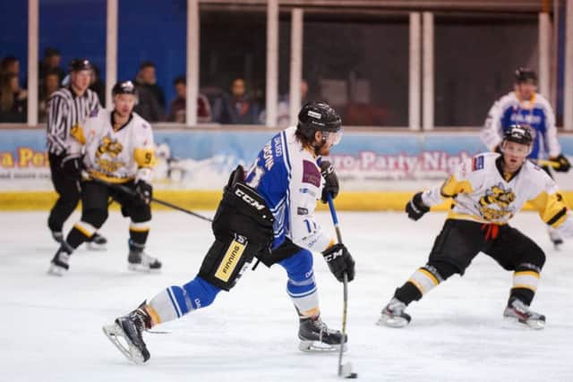 Scott Robson scored for Phantoms at Grantham.