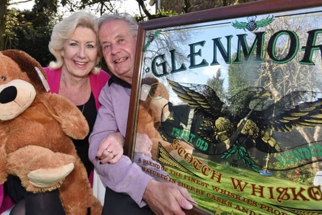 John and Rosie Sandall with items up for sale at their next fundraiser at All Saint's church hall for their Chernobyl Appeal EMN-170331-183825009