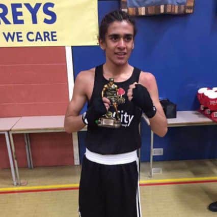 Mustafa Rafiq with his trophy.