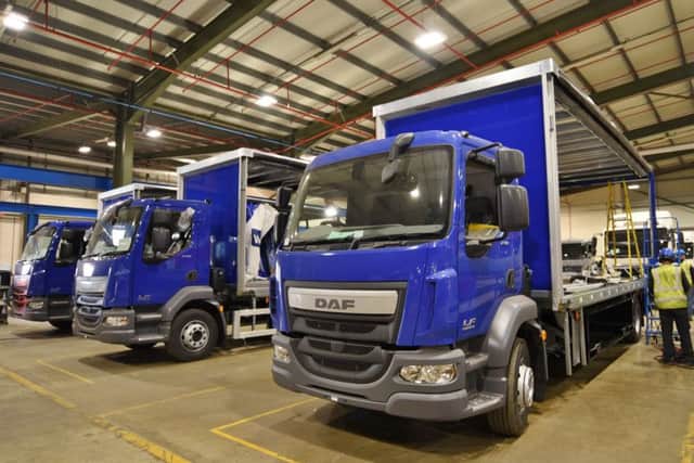 Lorry trailers manufactured at Lawrence David at Woodston. EMN-170504-154510009