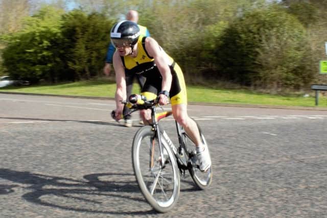 Cy Gearing on his way to victory. Picture: Steve Hope