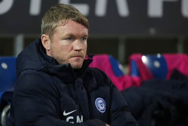 Posh boss Grant McCann.