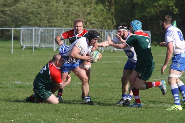 Chris Humphrey in possession for the Lions against Broadstreet.Picture: Mick Sutterby