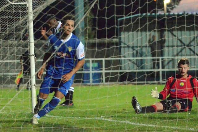 Cenk Acar was Spalding's matchwinner at Kidsgrove.