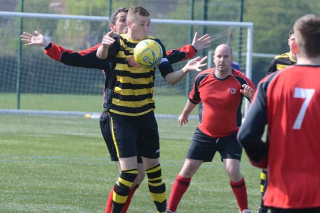 Action fromn Netherton United A v Ramsey at the Grange. Photo: David Lowndes.