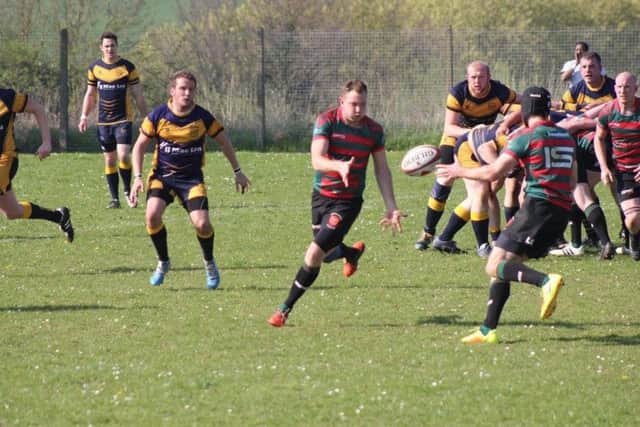 Action from the Stamford College Old Boys v Bourne Lincs Cup semi-final.