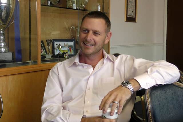 Posh chairman Darragh MacAnthony.