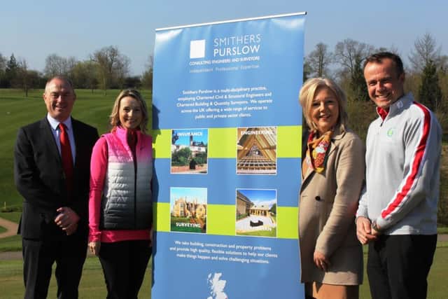 Pictured are from the left Steve Fraser (Smithers Purslow), Liz Haughton (Greetham Valley Junior Organiser), Carolyn Affleck (Smithers Purslow) and Neil Curtis (Greetham Valley Head PGA Professional).