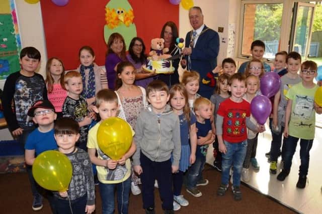 The mayor at the Care Club