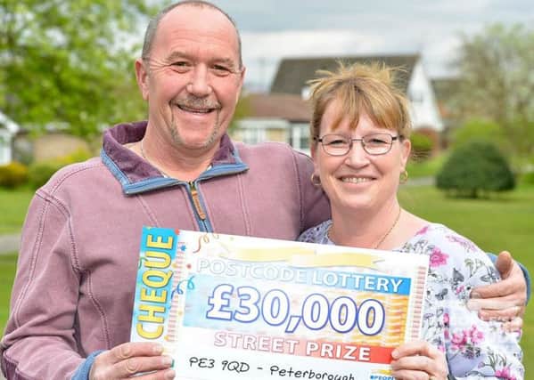 Julie and Paul were over the moon with their lucky win