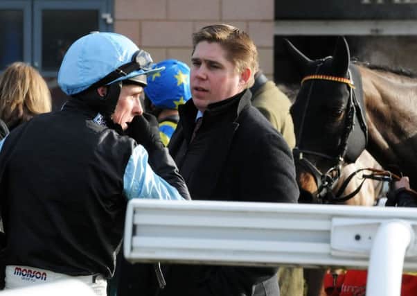 Trainer Dan Skelton (right) with his  jockey brother Harry.
