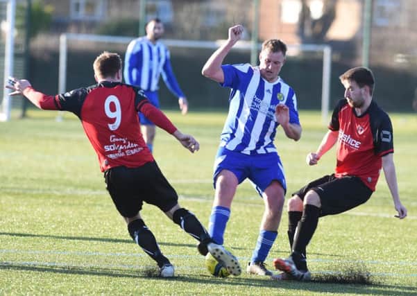Action from Netherton v Peterborough Sports Reserves in January.