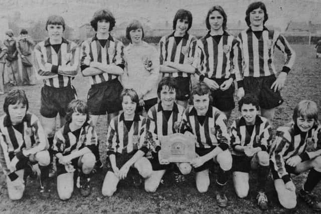 Pictured 40 years ago is the Western Star team after winning the Hunts Colts Leagues David Wright Shield competition. They beat St John Fisher 3-0 in the final at Alma Road thanks to a hat-trick by Nigel Evans. The size and strength of Evans and defensive strong men skipper Craig Murphy and Trevor Slack were the decisive factors for Star. The successful Star side was Latter, Blades (sub Fovargue), Slack, Murphy, Wilson, Slight, Tokely, Williamson, Evans, Thomson (sub Ippolito), Clipston.