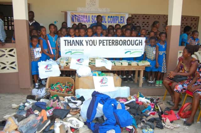 Donations to the orphanage in Ghana