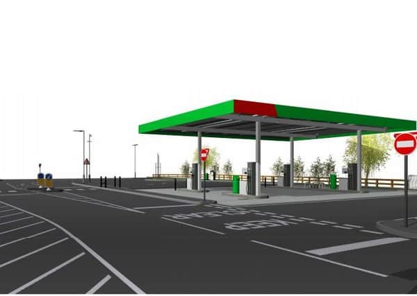 How the proposed Asda filling station will look