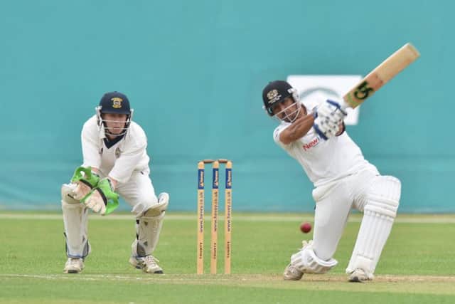 Asim Butt smacked a brilliant 128 for Cambs against Northumberland.