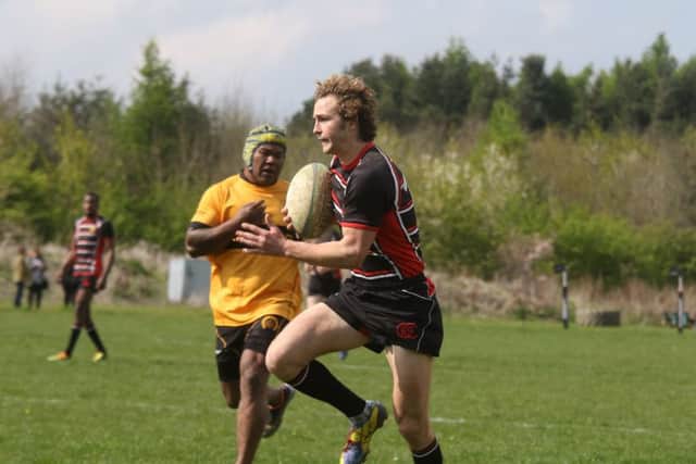 Callum Gardner scored a hat-trick of tries for Oundle. Picture: Mick Sutterby