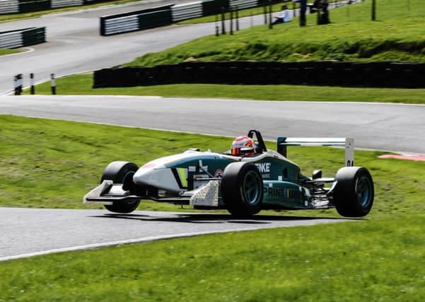 Ashley Dibden in action at Cadwell Park.