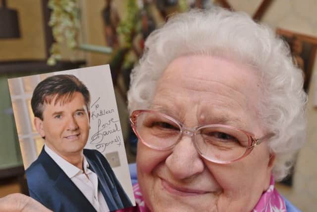 Wishing Well programme at Avery House care home, Hampton.  Kathleen Graves (87) who got a signed photo of Daniel O'Donnell EMN-170425-163935009