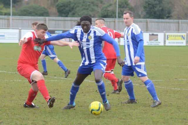Peterborough Sports Reserves in action.