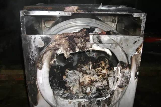 One of the burnt out Whirlpool machines