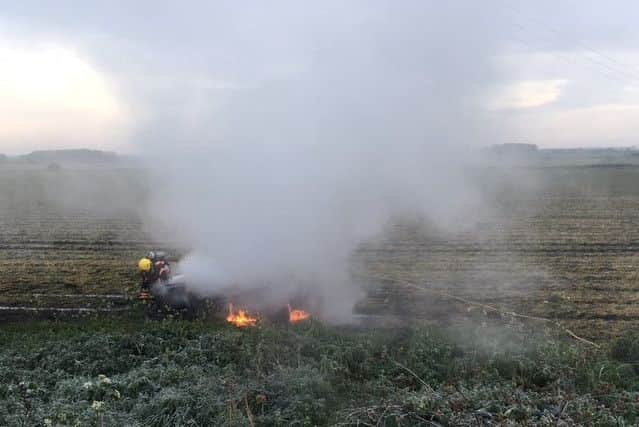 The fire on the B660
