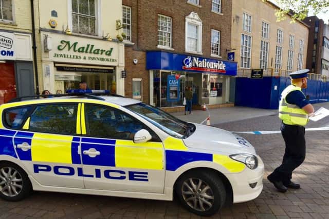 Police in Long Causeway, Peterborough