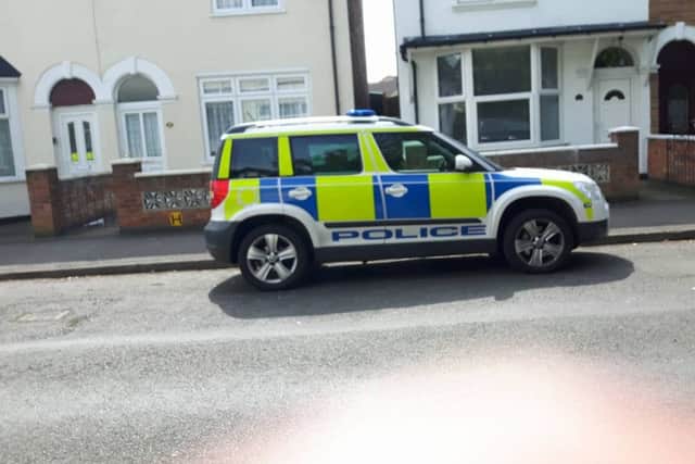 Police in Queens Walk Peterborough this morning. Photo: Poppy Grua