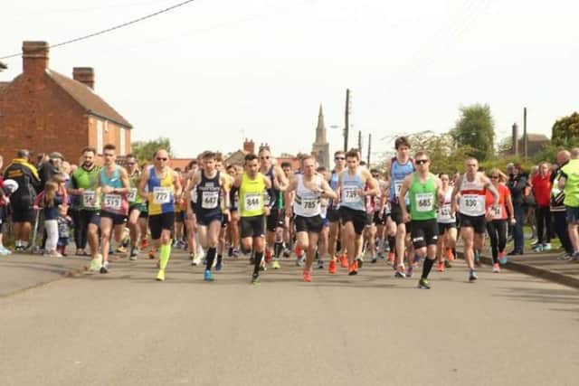 The start of yesterday's Langtoft 10k. Picture: Payne's Photos