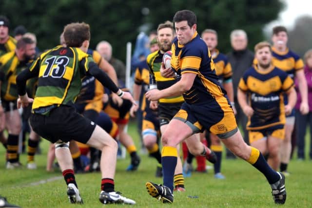 Bourne Rugby Club on the attack.