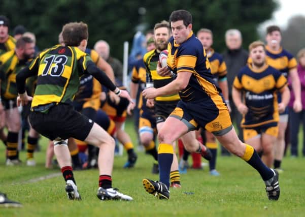 Bourne Rugby Club on the attack.