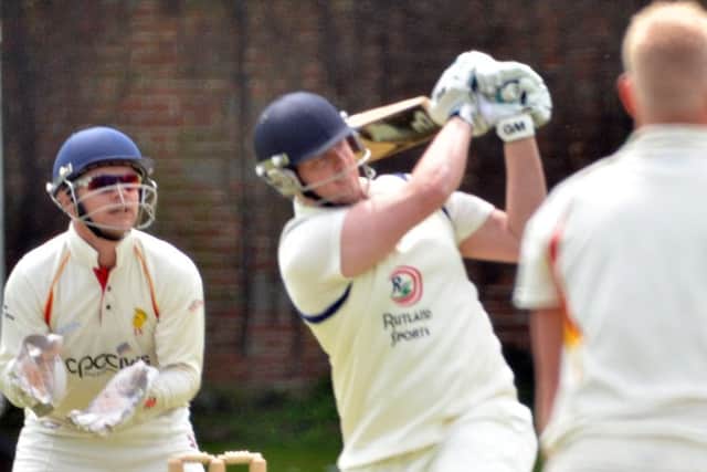 Tom Dixon blasted 95 not out for Bourne against Oundle.