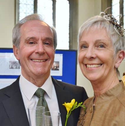 Renewing of wedding vows at Paston Church. Keith and Christine Warren (almost 50 years) EMN-170105-192129009