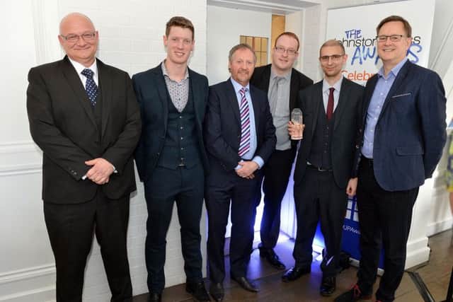 Journalists at the PT picking up the award from Ashley Highfield