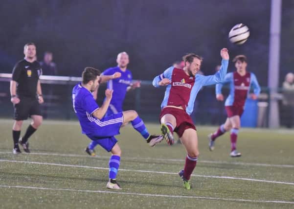 Action from Peterborough Sports' Hinchingbrooke Cup Final win over Deeping Rangers.