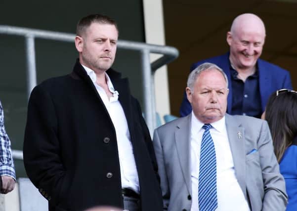 Barry Fry (right) with Posh chairman Darragh MacAnthony