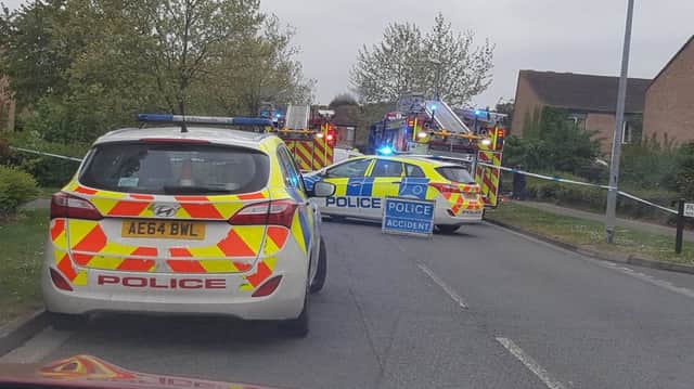 The scene of the crash in  in Orton Goldhay. Photo:  George Thanickal