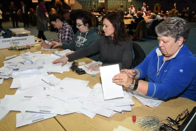 Verifying of the vote at the Kingsgate Conference Centre